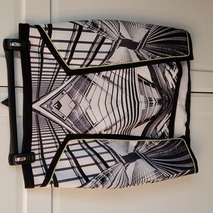 Lumier neoprene mini skirt